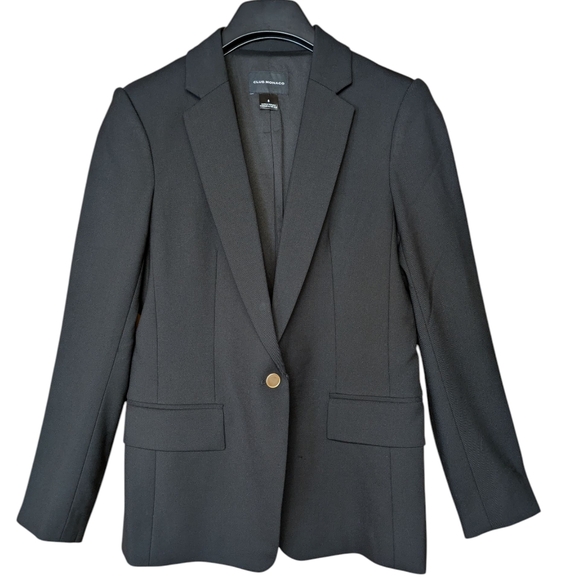 Club Monaco Jackets & Blazers - Club Monaco Black Wool Blend Blazer Size 8